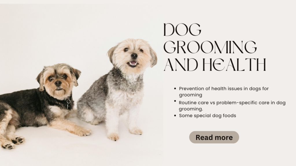 Dog grooming and health